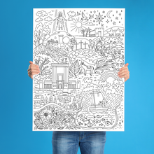 Load image into Gallery viewer, Giant Easter Coloring Page Download