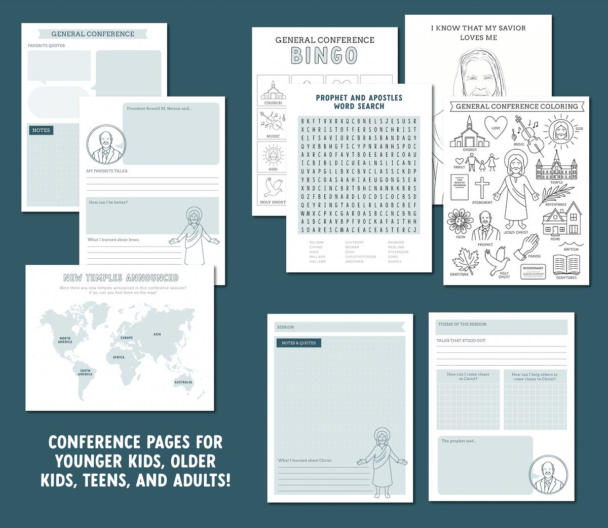 General Conference 2023 Packet Latter Day Baby