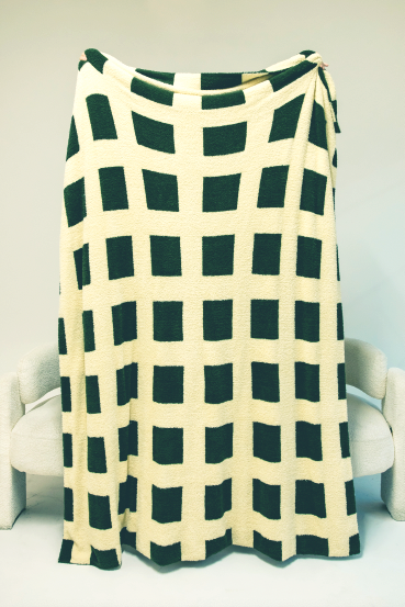 Green Checkered Blanket