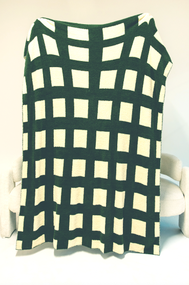 Green Checkered Blanket