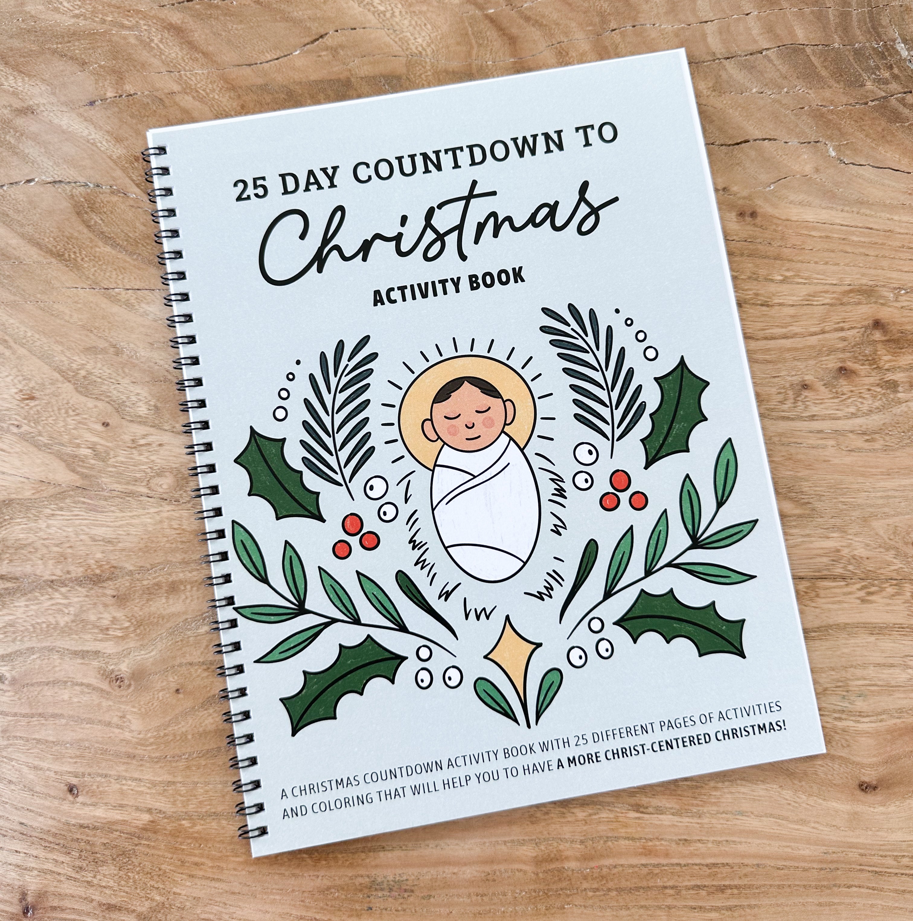 25 Day Countdown to Christmas Activity Book