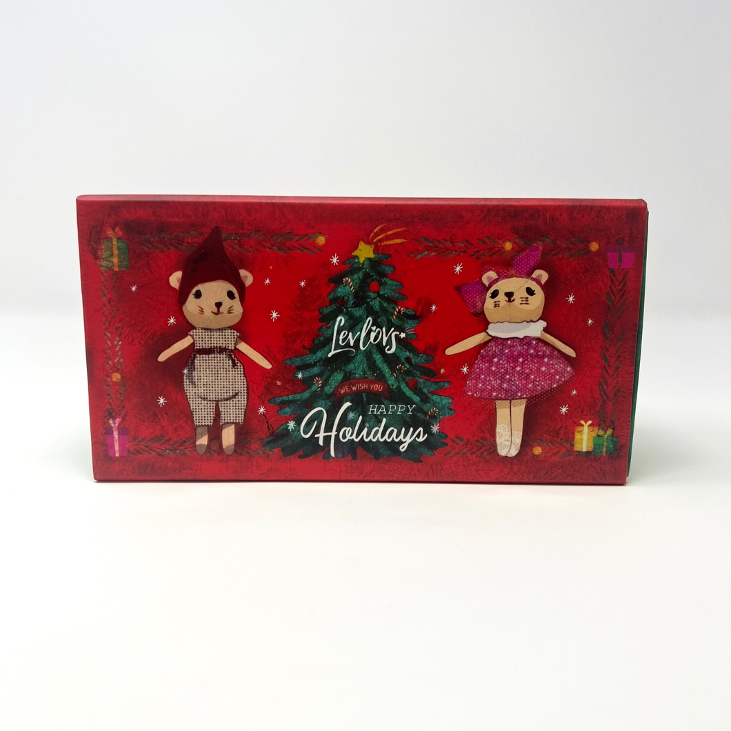 Levlovs Tiny Box Friends - Christmas Mouse