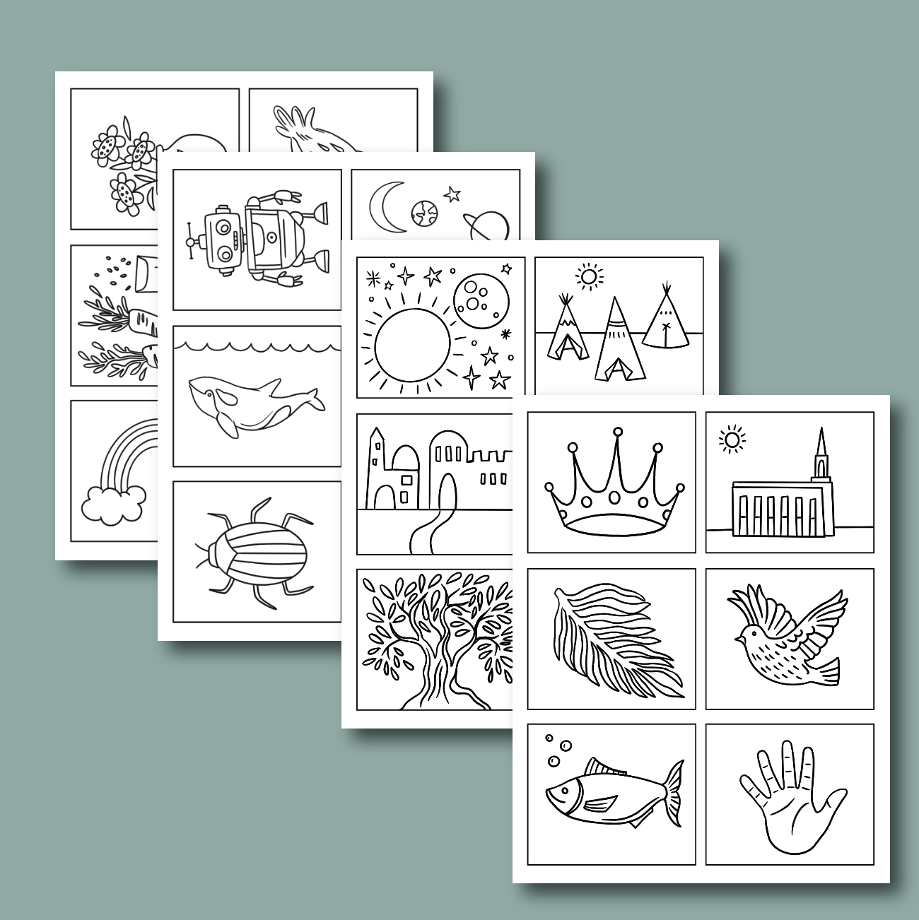 Mini Coloring Pages