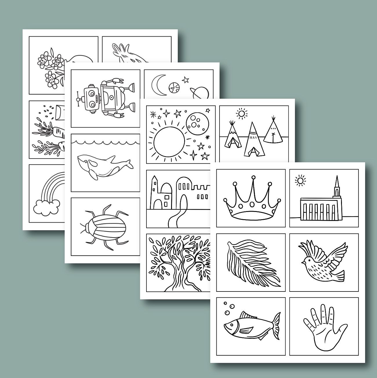Mini Coloring Pages Printable — Detail 4 Mini Coloring Pages Printable — Detail 4