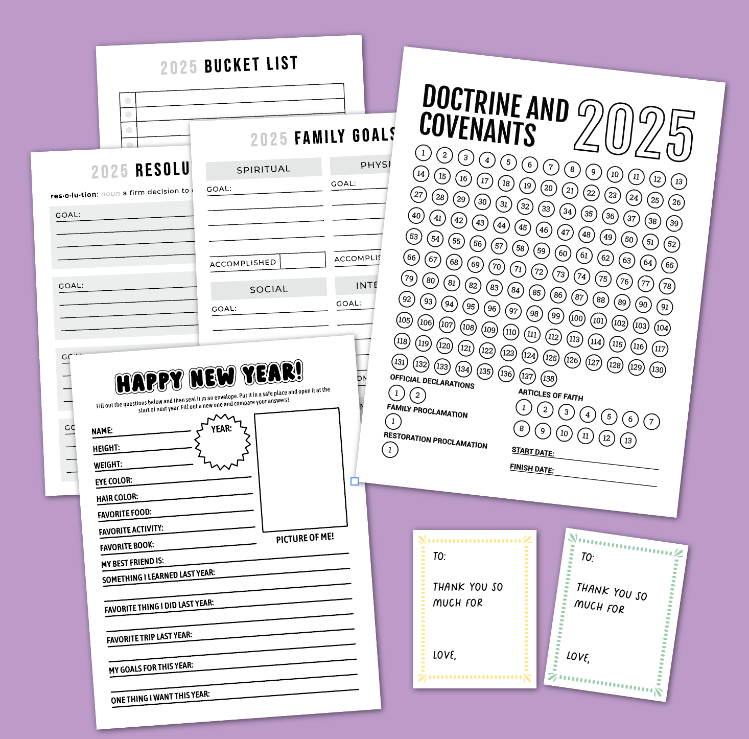 New Years Printables!