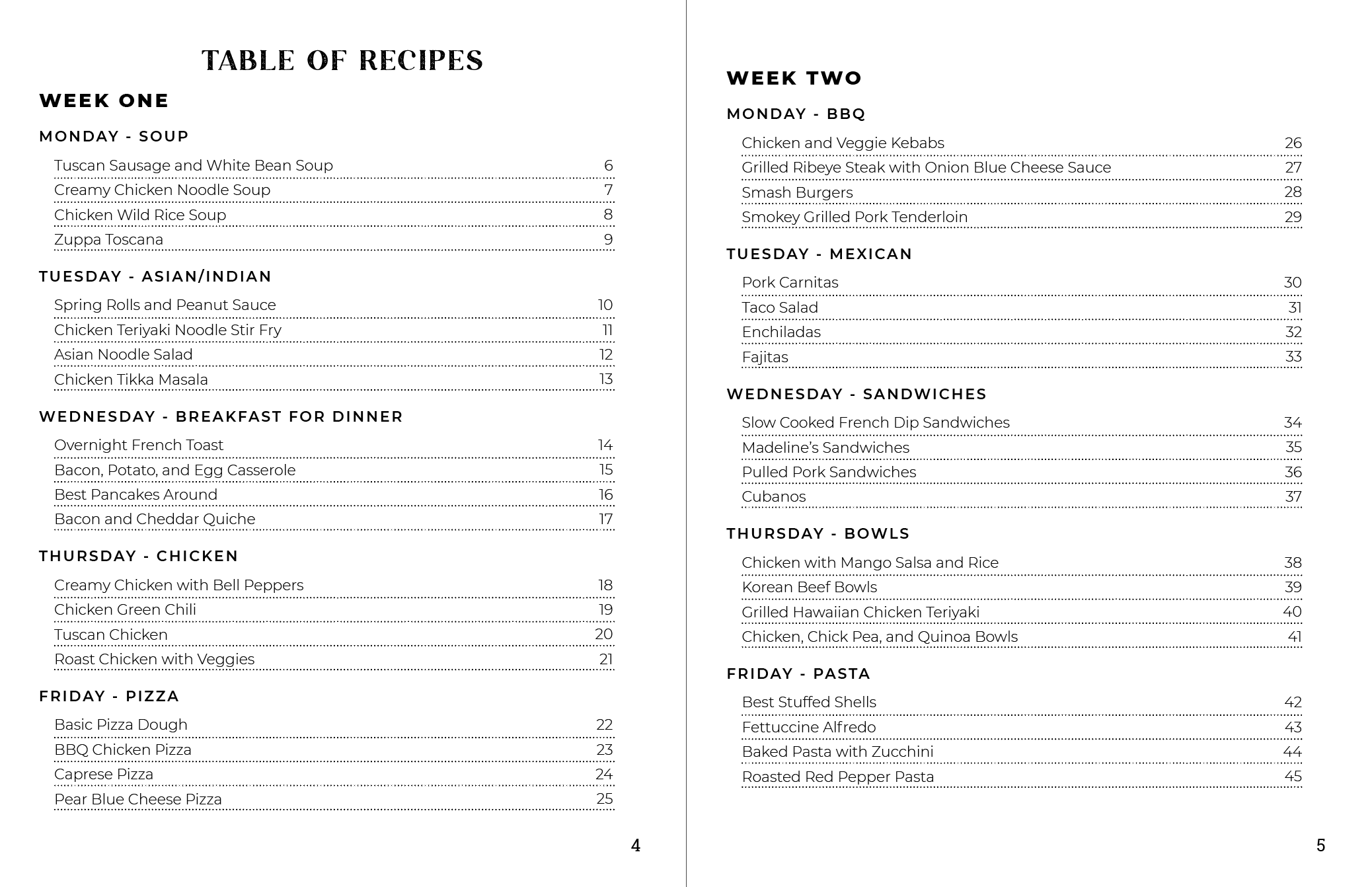 Whats For Dinner? Meal Planning Cookbook Download