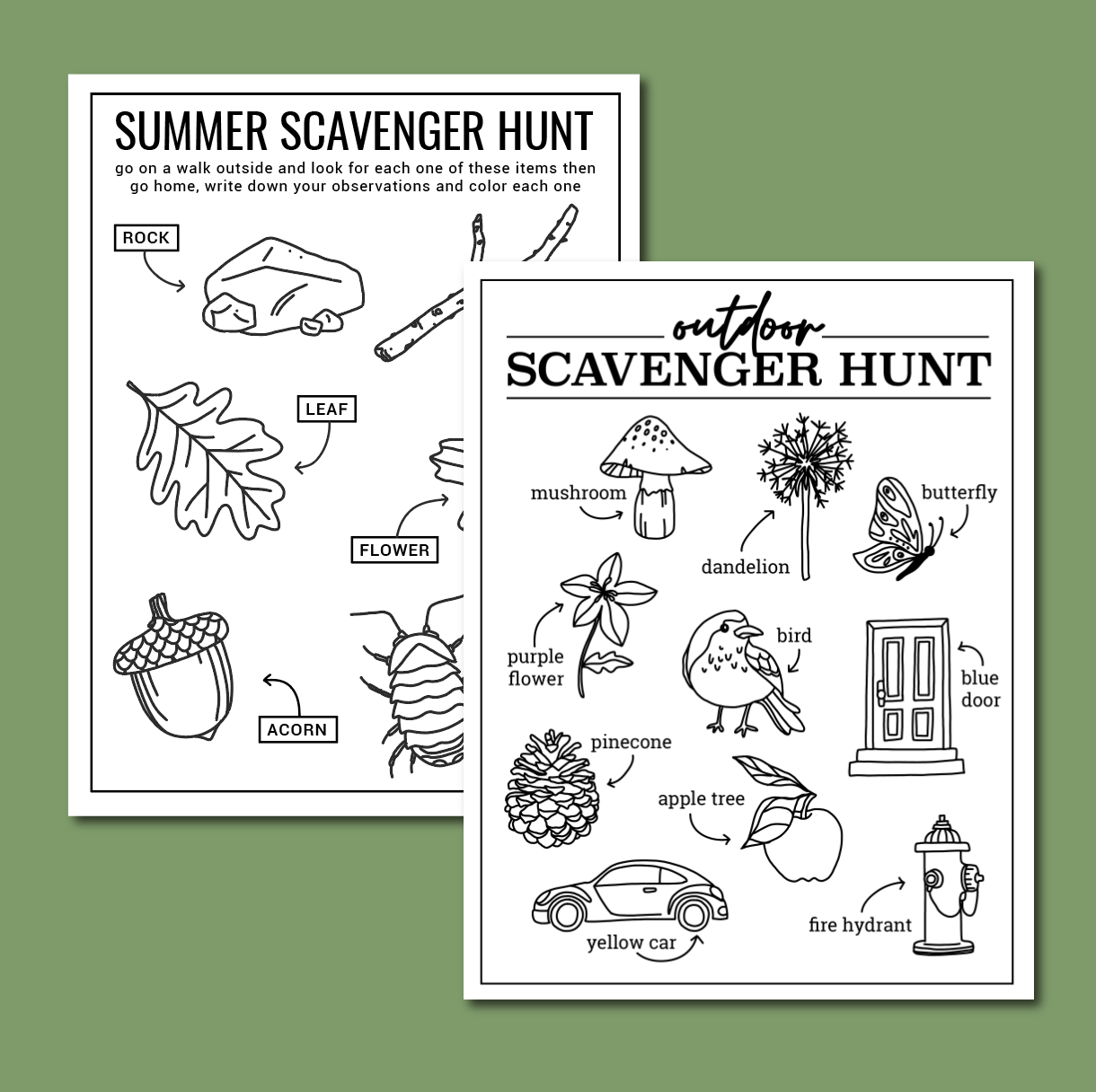 Nature Scavenger Hunts