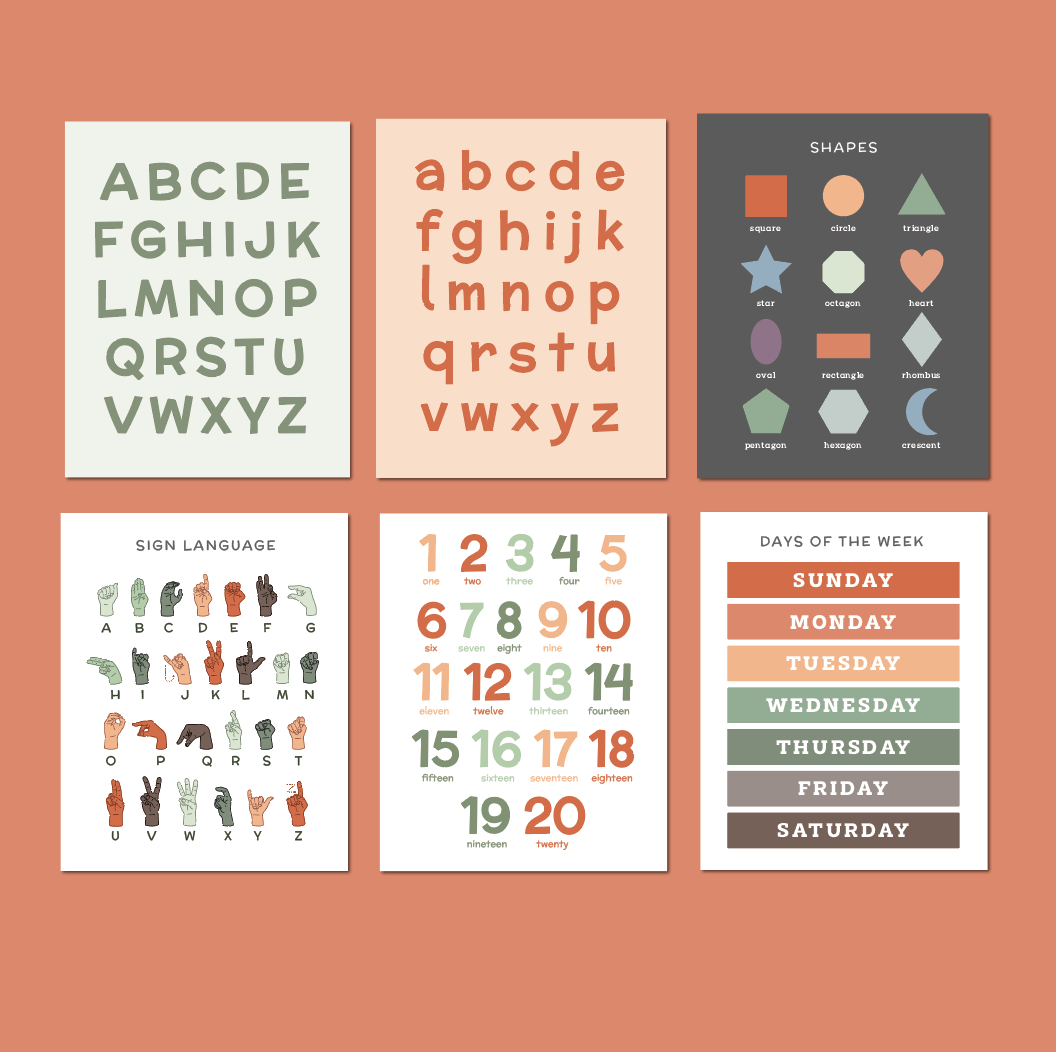 Back to School Posters and Weather Chart