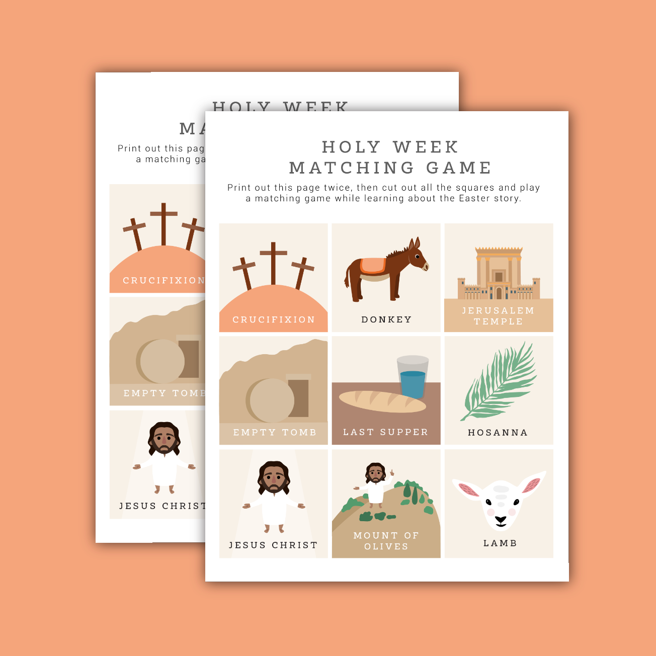Holy Week Matching Game