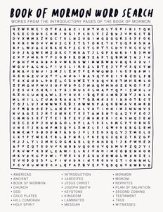 Book of Mormon Word Search