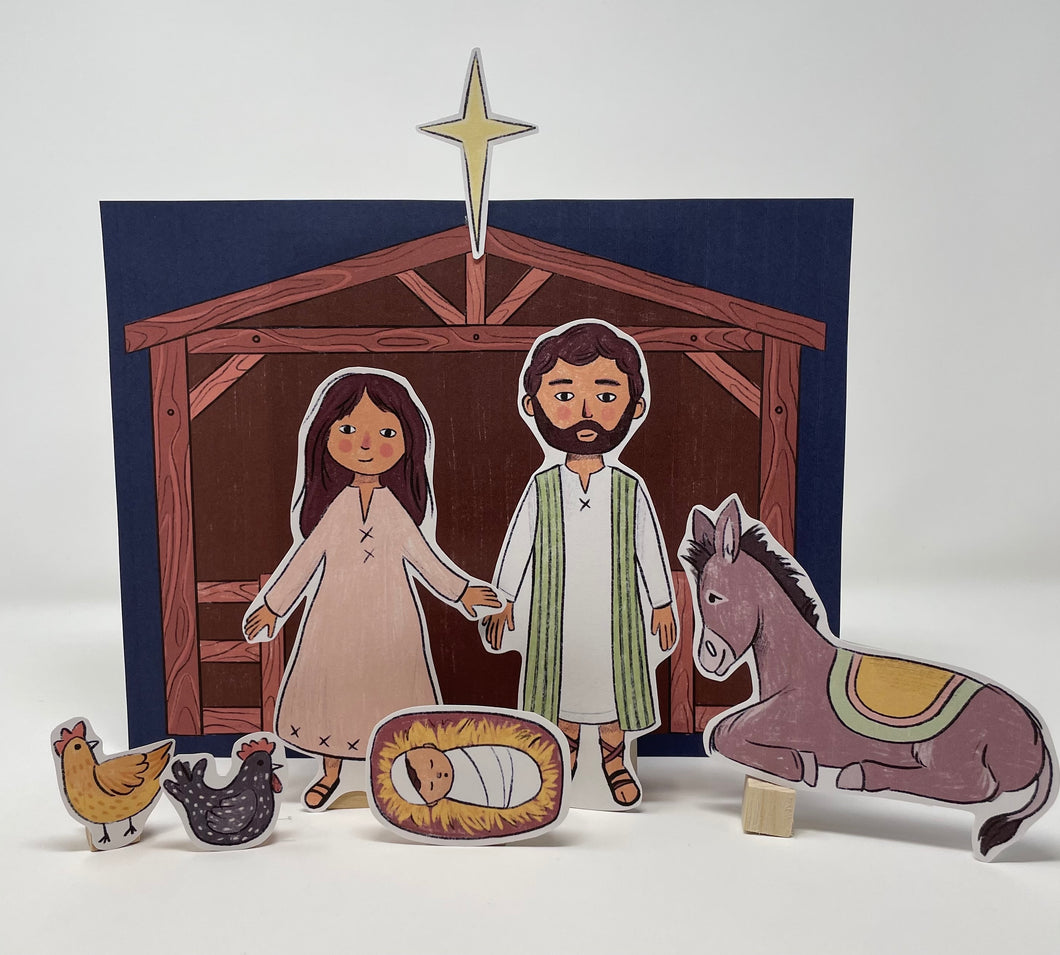 Christmas Paper Nativity