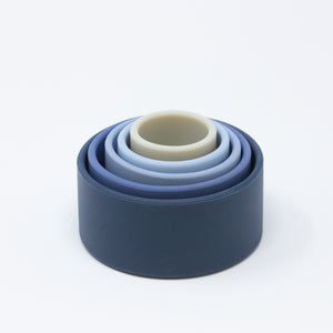Silicone Stacking Bowls - Blue