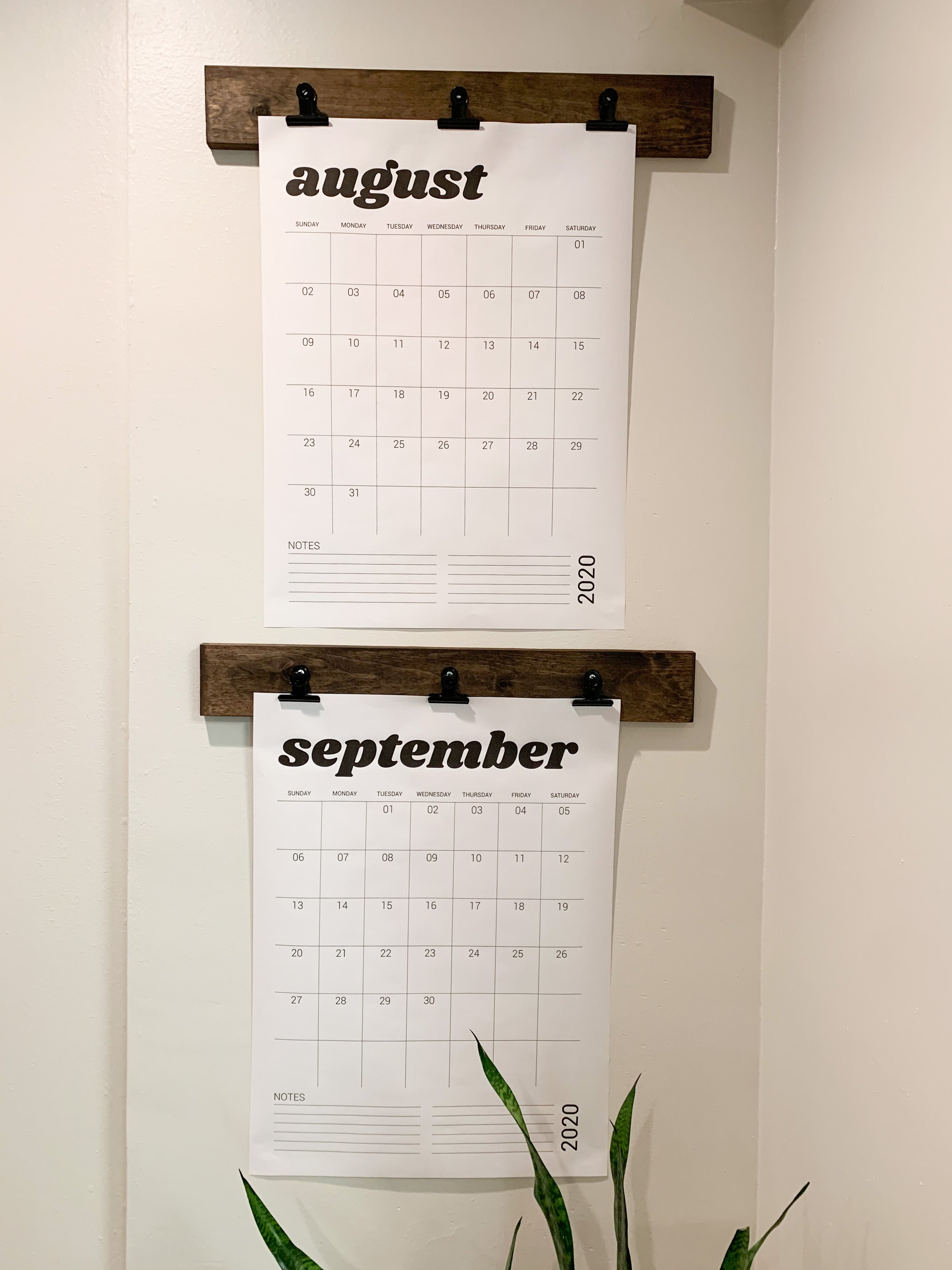 2020 Calendar