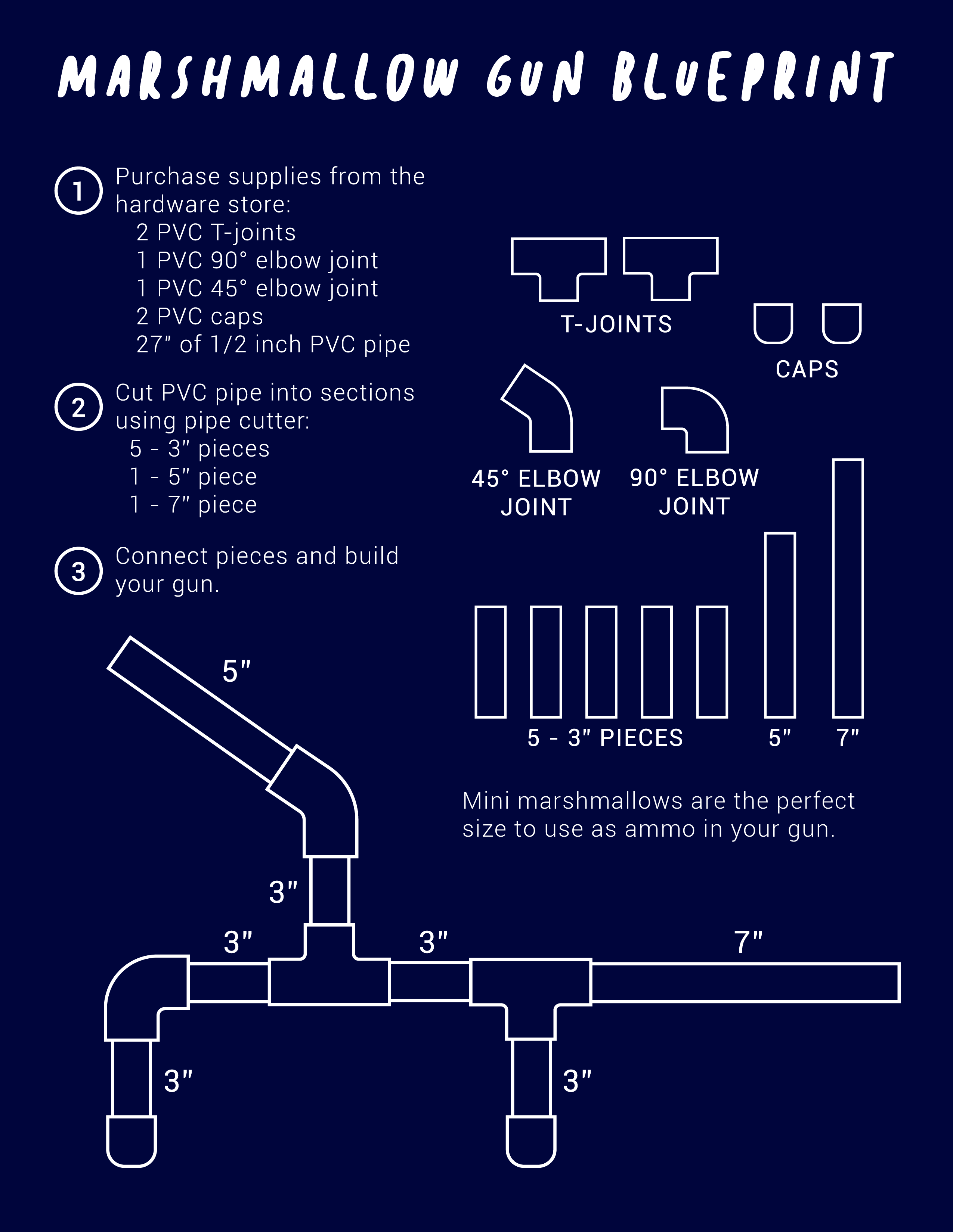 Marshmallow Gun Instructions