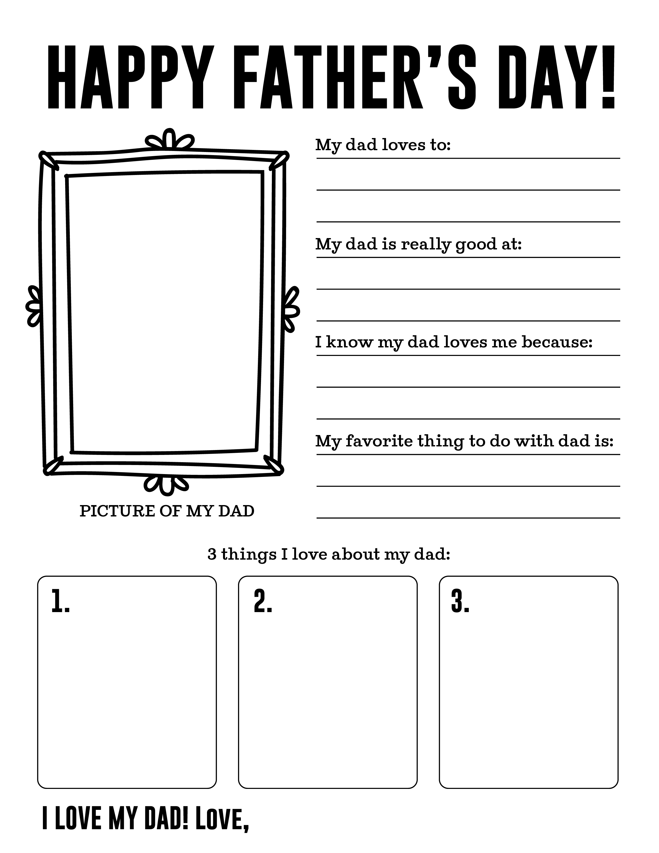 Father's Day Questionnaire