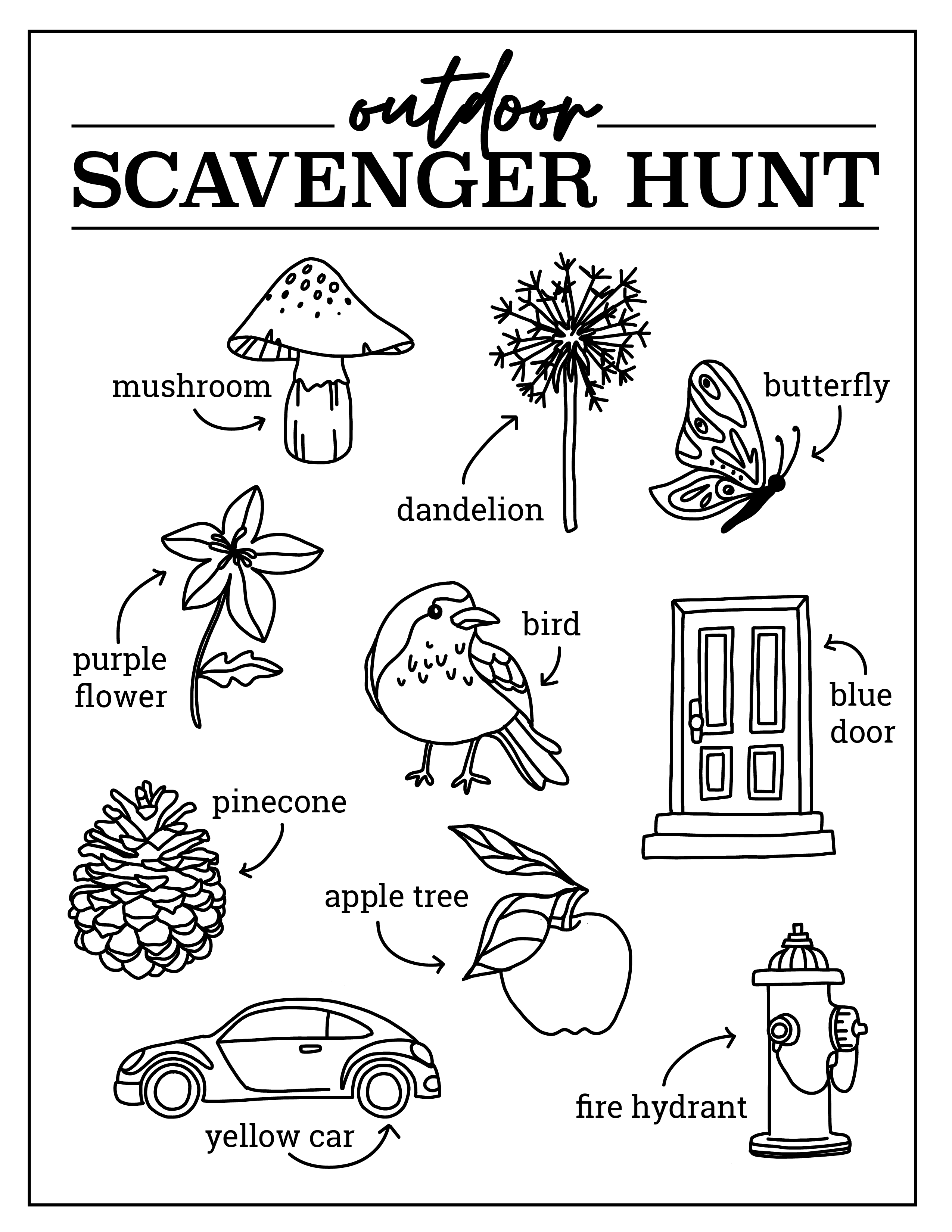 Outdoor Scavenger Hunt