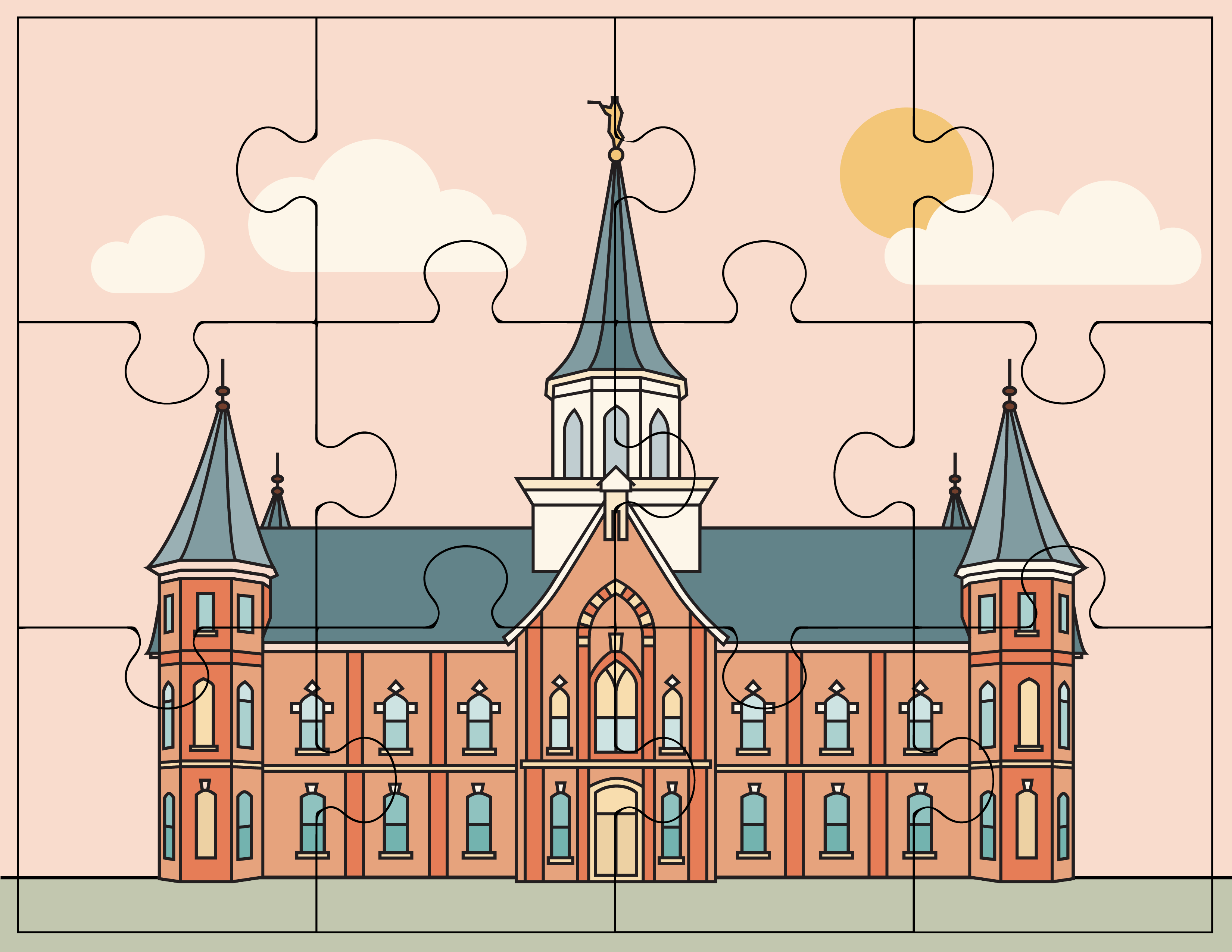 Provo City Center Temple Puzzle