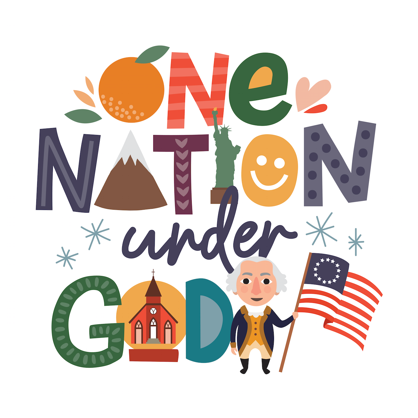 One Nation Under God Printable