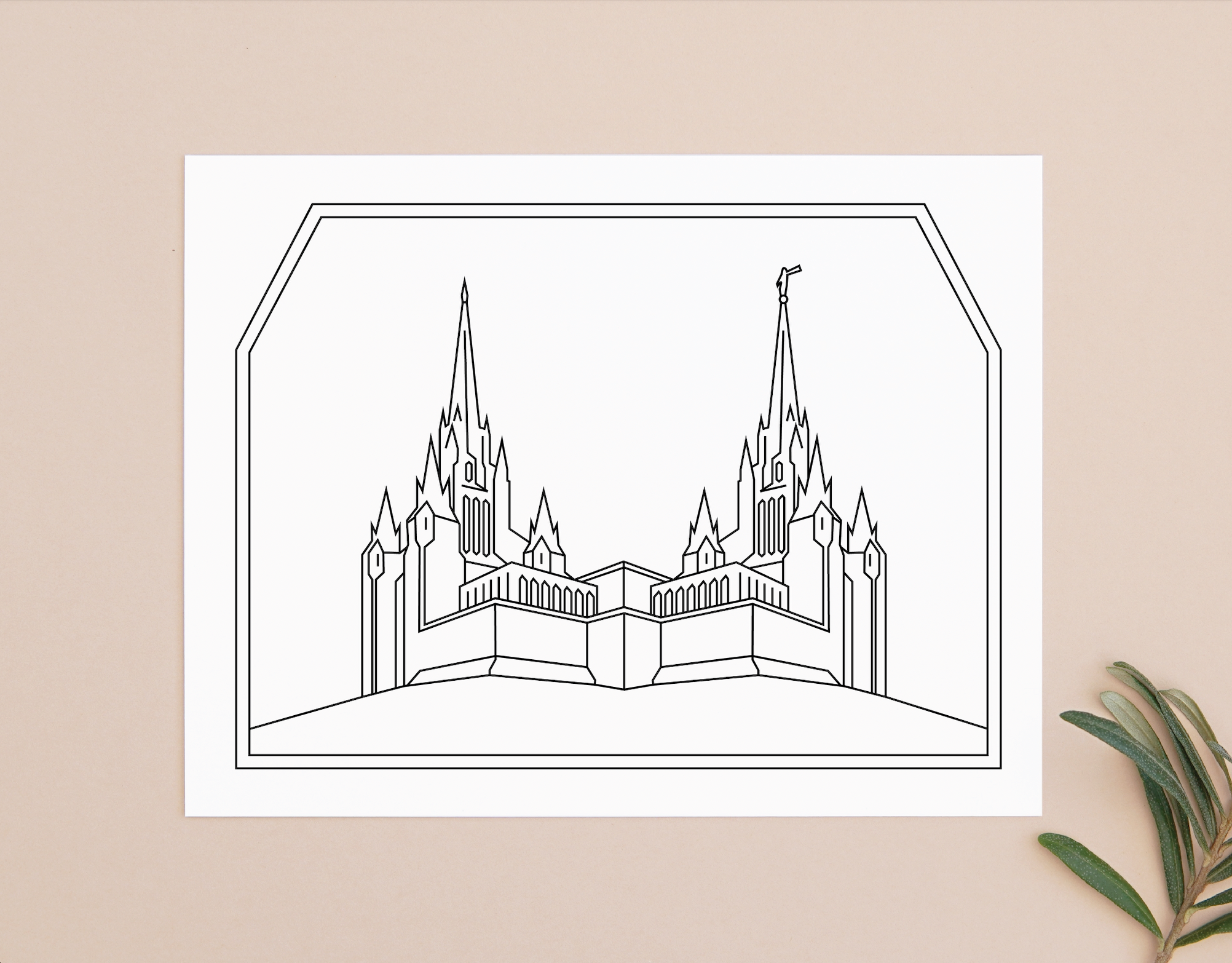 easy to draw temple lds - Clip Art Library