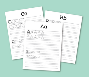 Letter Practicing Sheets