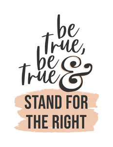 Stand For the Right